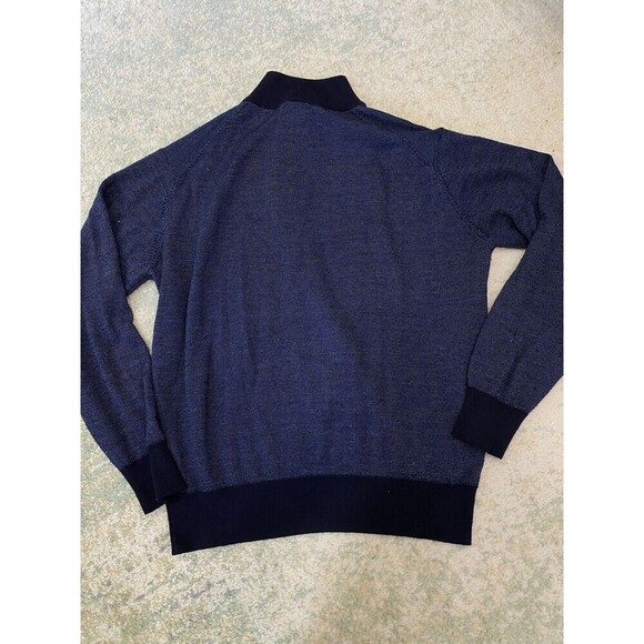 Peter Millar Collection Golf Sweater Mens L Wool Silk Cashmere 1/4 Zip Pullover - Picture 2 of 6